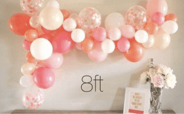 balloon garland organic 8ft