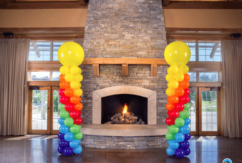 classic balloon columns in Raleigh nc