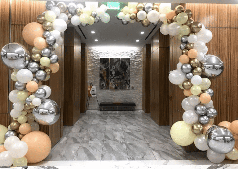 luxury balloon decorations Raleigh NC for corporate event