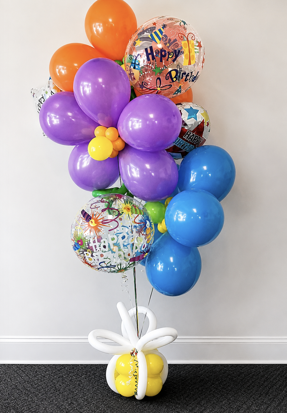 flower balloon bouquet delivery Raleigh nc