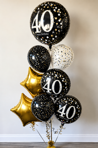 Sparkling 40 Birthday Bouquet