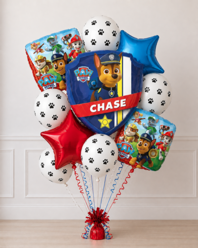 Paw Patrol Birthday Balloon Bouquet delivery in Raleigh NC by Party Balloons by Q