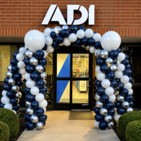 Deluxe Balloon Columns & Balloon Arch Package | Raleigh, NC