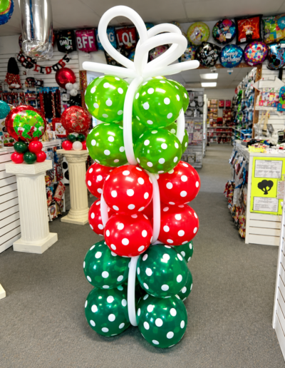 Christmas Present Balloon Column