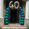 Balloon arch with numbers
