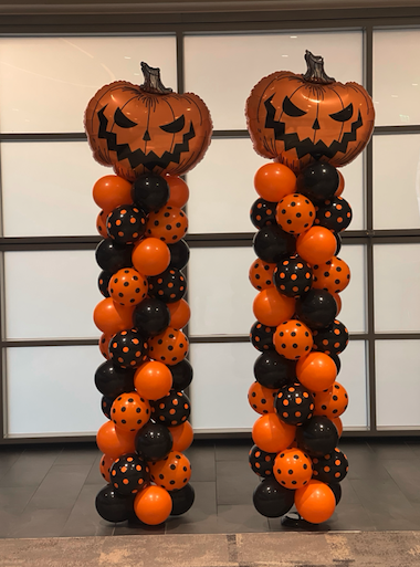 Halloween Balloon Columns