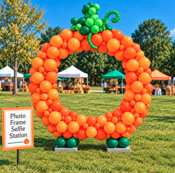 Pumpkin Balloon Picture Frame - Image 1