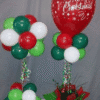 Christmas Balloon Topiary Centerpiece