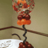 Autumn Leaves Balloon table centerpiece