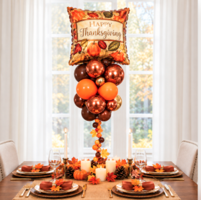 Thanksgiving Balloon Table Centerpiece
