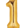 Number Balloon 1 Gold