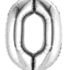 Number balloon 0 silver