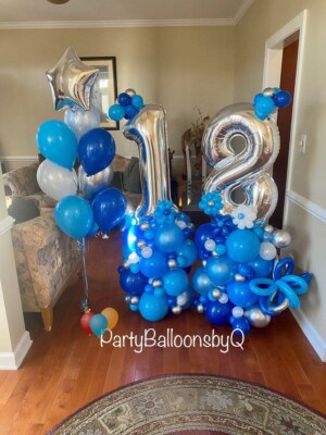 Number Balloon Arrangement
