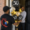Milestone Birthday Helium Balloon delivery in Raleigh NC and the Triangle by Party Balloons by Q