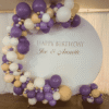 Balloon garland with circle stand