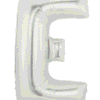 Letter Balloon E Silver