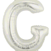 Letter Balloon G Silver