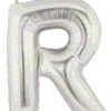 Letter Balloon R Silver