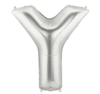 Letter Balloon Y Silver