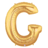 Letter Balloon G Gold