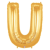 Letter Balloon U Gold