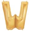 Letter Balloon W Gold