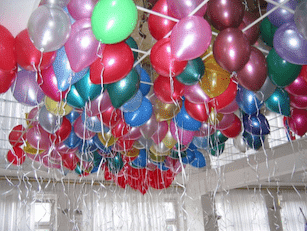 helium latex party balloons
