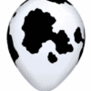 cow print latex balloon
