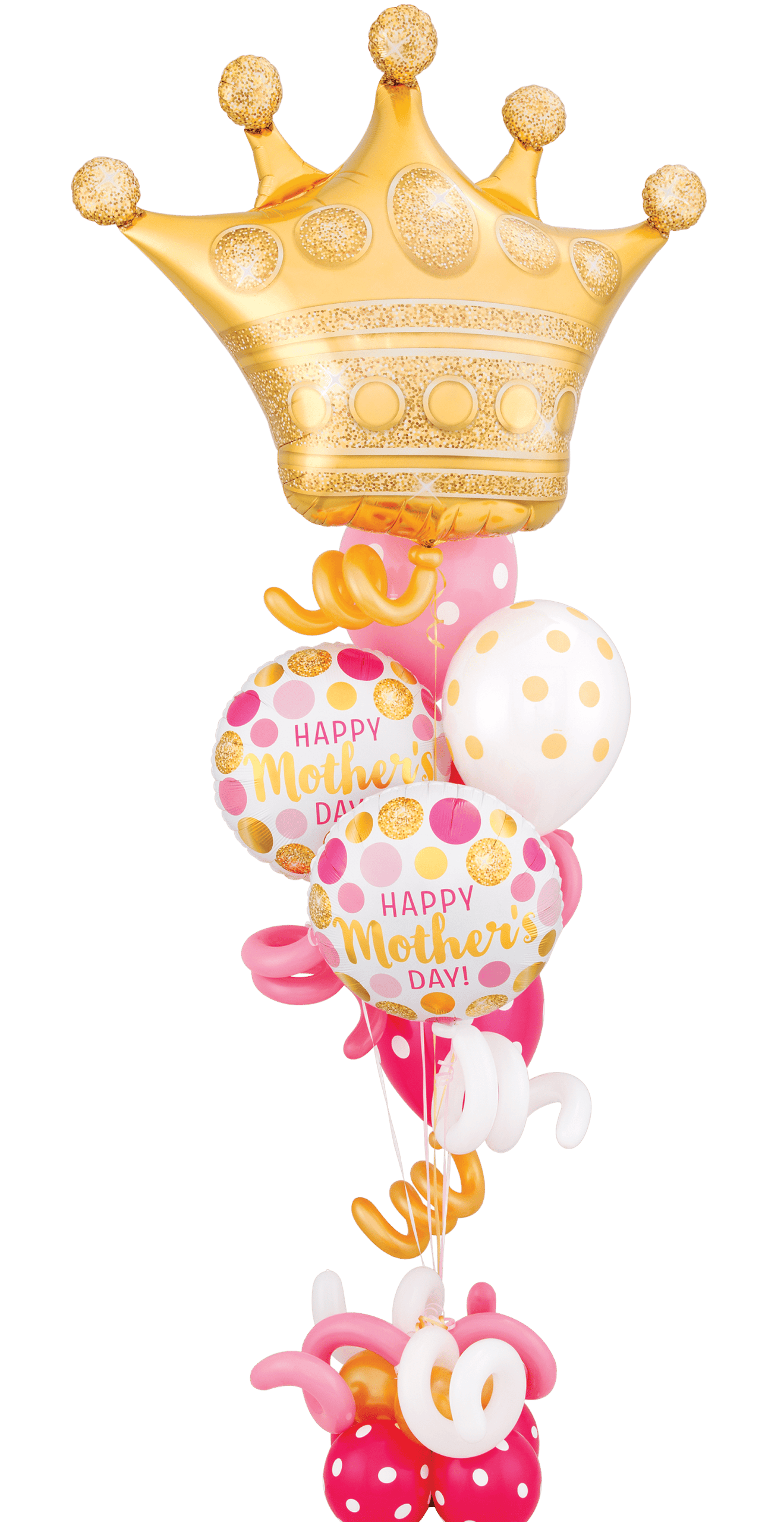Mothers day Crown Bouquet w/curly's