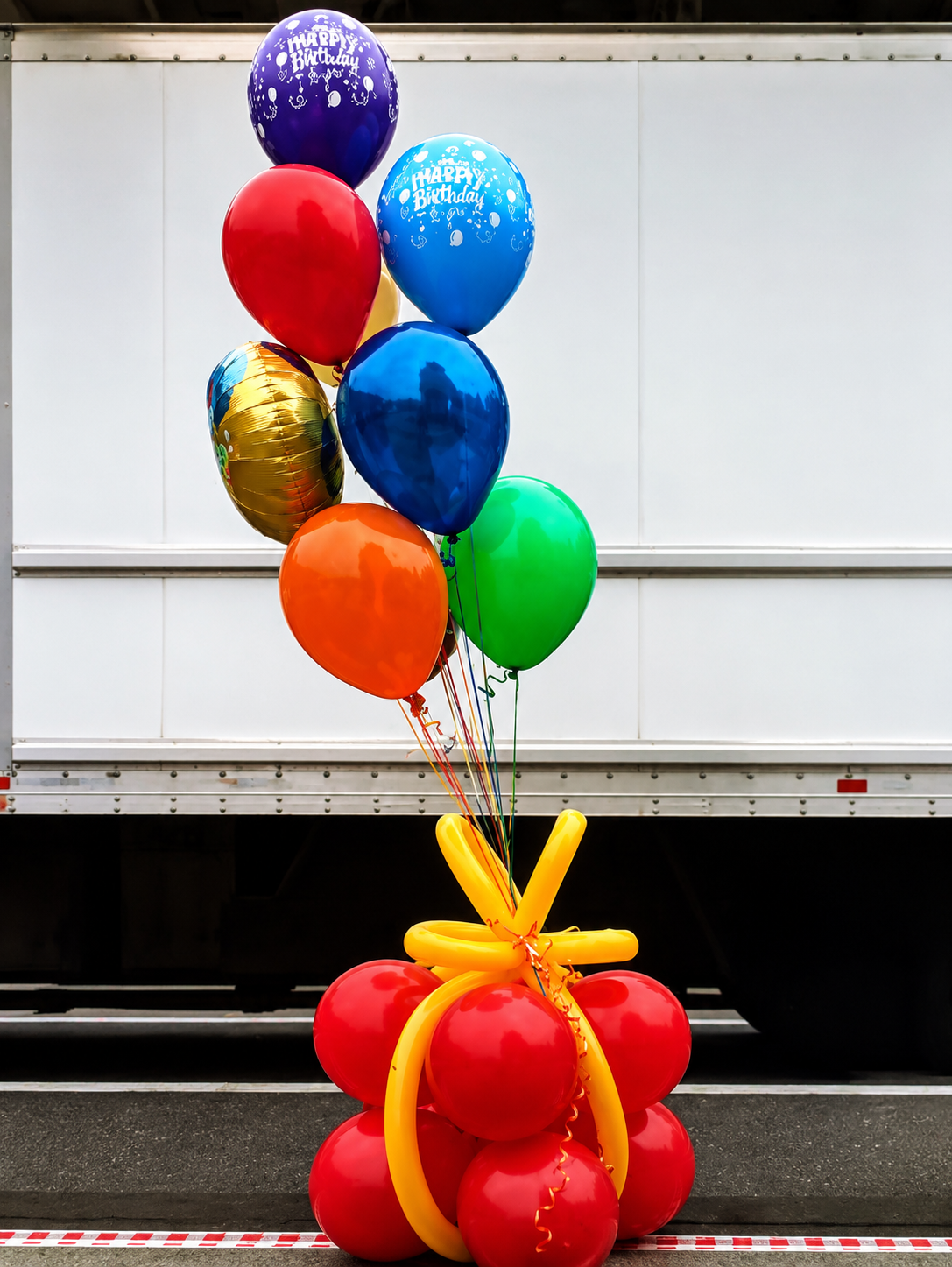 Birthday Balloon Gift Bouquet for delivery in Raleigh NC by Party Balloons by Q
