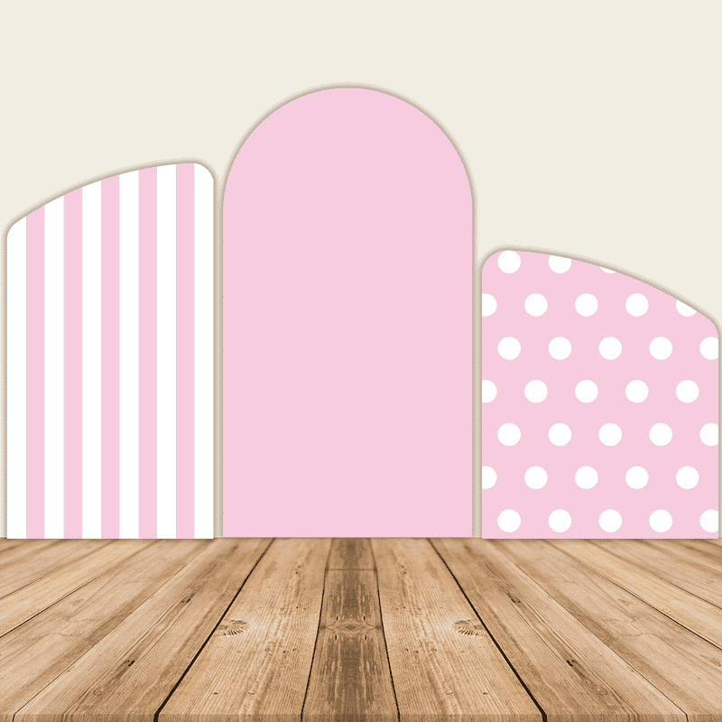 chiara backdrop pink dots /stripes