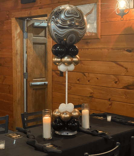 luxury balloon centerpiece–Raleigh NC–Party Balloons by Q