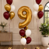 signature number birthday bouquet