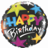 Happy Birthday Stars 36"