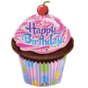 HBD Chocolate Cupcake Balloon