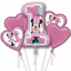 1st Birthday Minnie Mouse Balloon Bouquet