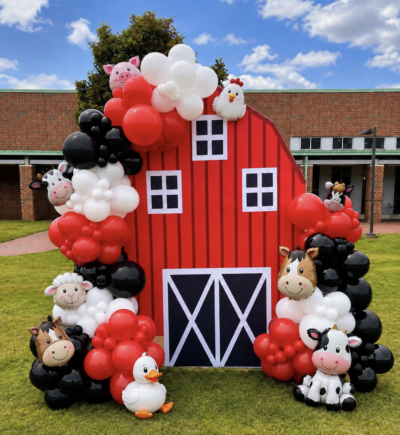 Red Barn Balloon Backdrop