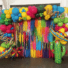 fiesta themed balloon backdrop