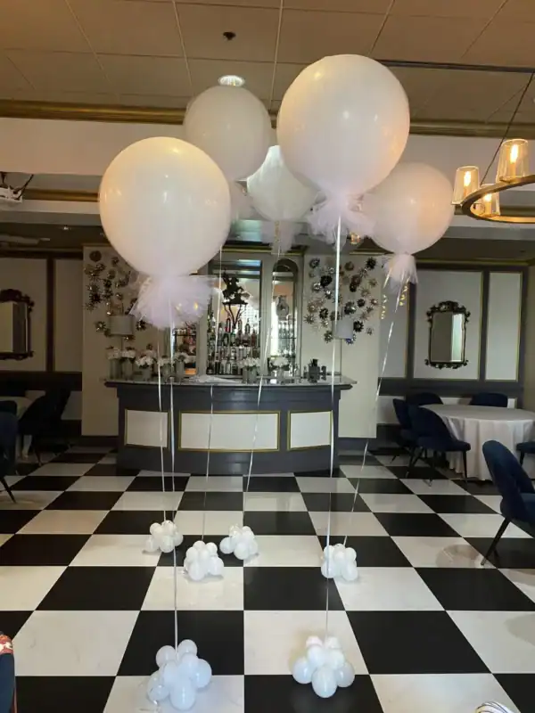 TULLE COVERED BALLOONS PARTY BALLOONS BY Q