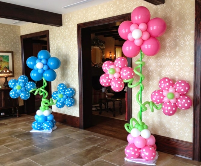 Alternative view of Flower Balloon Stands