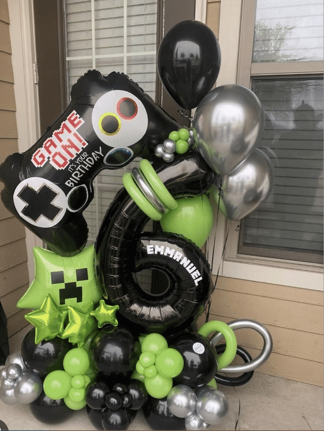 Game On Balloon Birthday Marquee