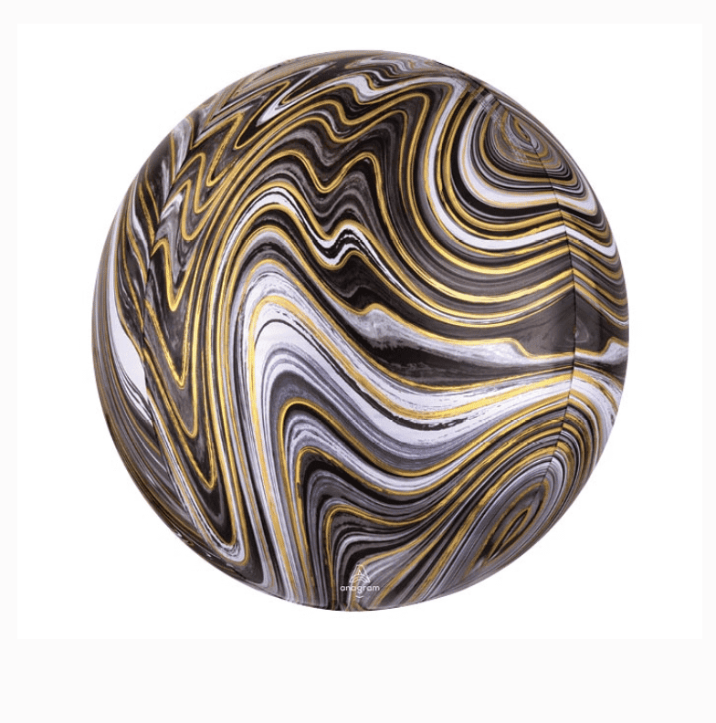 Black Marblez Orbz Balloon
