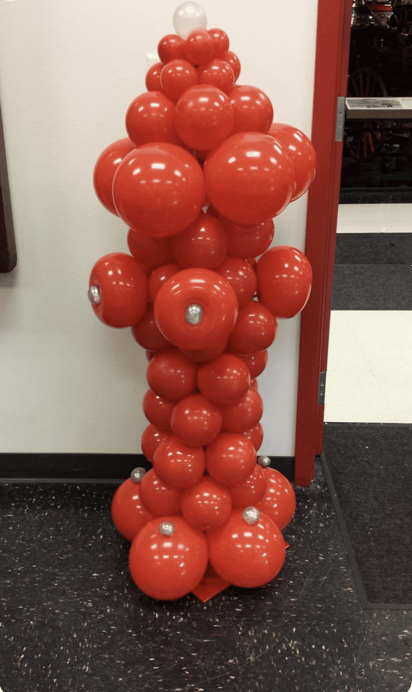 Fire hydrant balloon sculpture