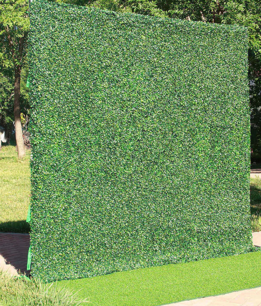 Grass wall backdrop