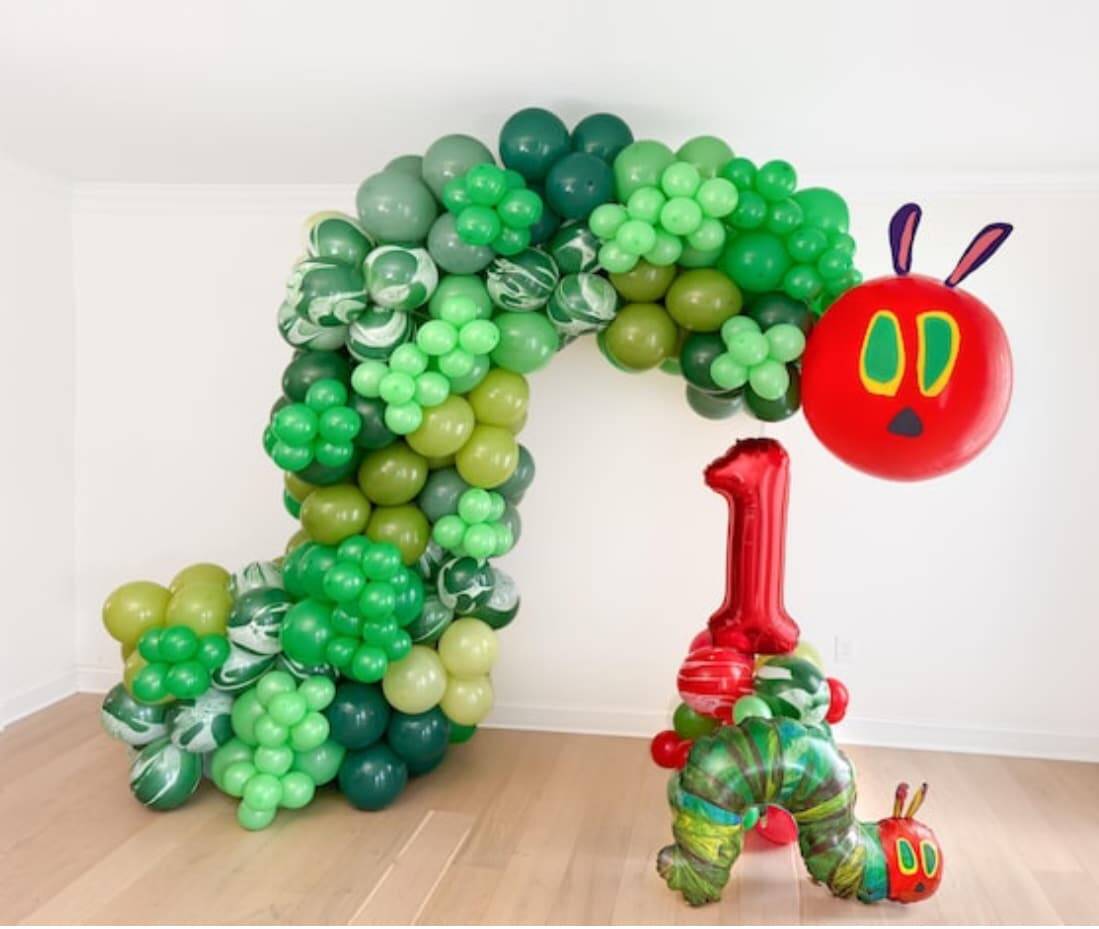 Caterpillar Balloon Arch Setup