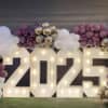 2025 MARQUEE NUMBERS WITH BALLOON GARLAND