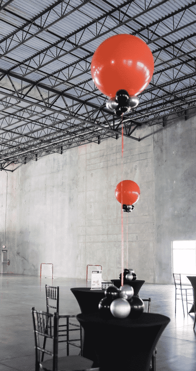 Alternative view of Jumbo Balloon Table Centerpiece with Logo