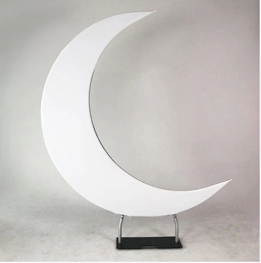 Enchanting Crescent Moon Backdrop Rental for Stunning Local Events
