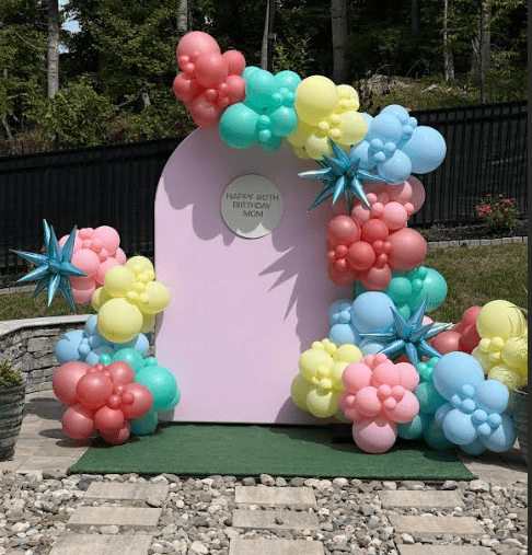 CHIARA WALL WITH BALLOON GARLAND DELIVERY Raleigh Nc