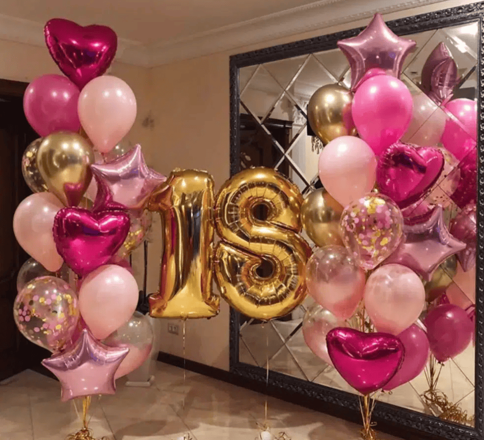 party balloon number balloon packages delivered in Raleigh nc and the triangle